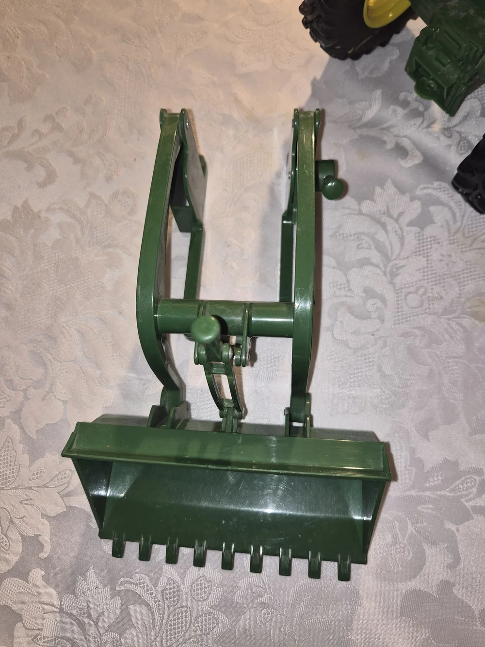 John Deere Green & Yellow Kids Tractor Toy with Front Loader